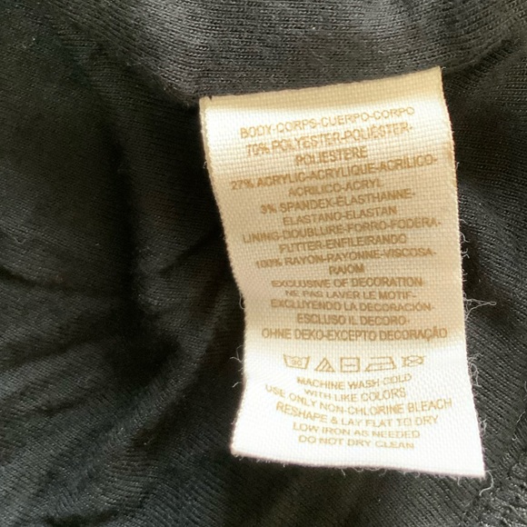 FREE PEOPLE Black Knit Cap sleeve Sheath Dress With Ruffle Flounce Hem size L - Picture 10 of 12